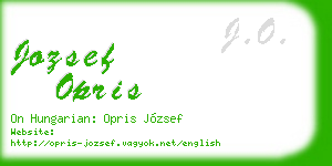 jozsef opris business card