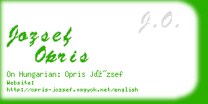 jozsef opris business card